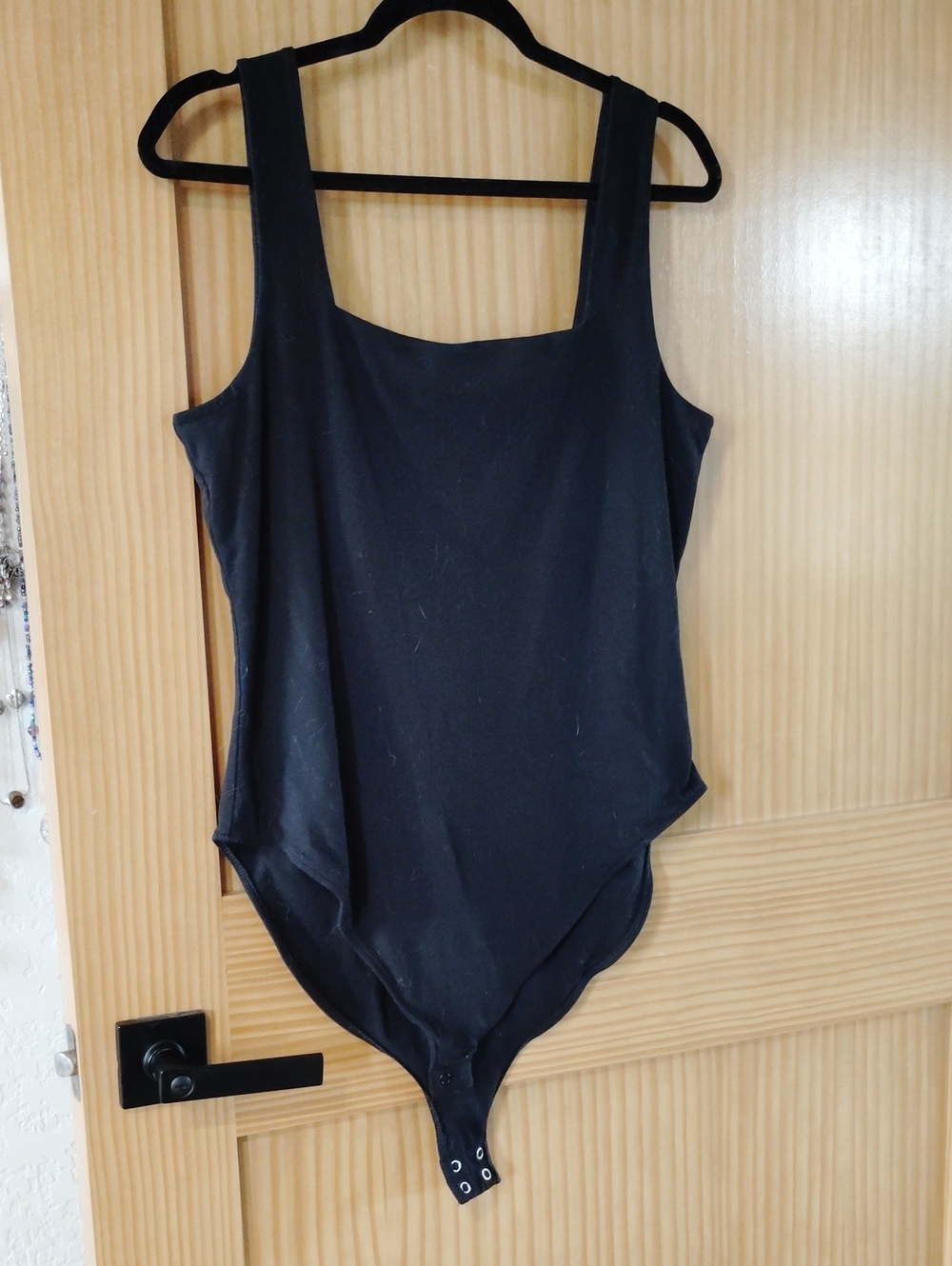 XL Old Navy Black  Tank-Style One-Piece Bodysuit